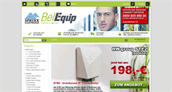 Desktop Screenshot of bellequip.de